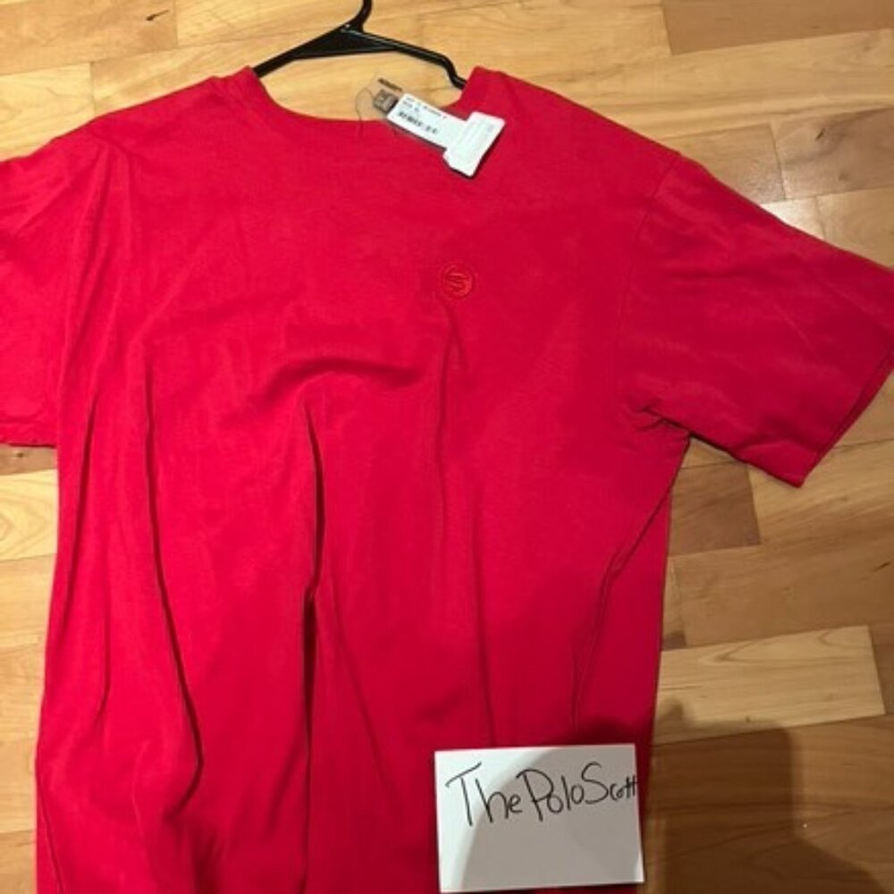 AAPE BY A BATHING APE Red Embrodiered T-Shirt– New W/ Tags - Size XL